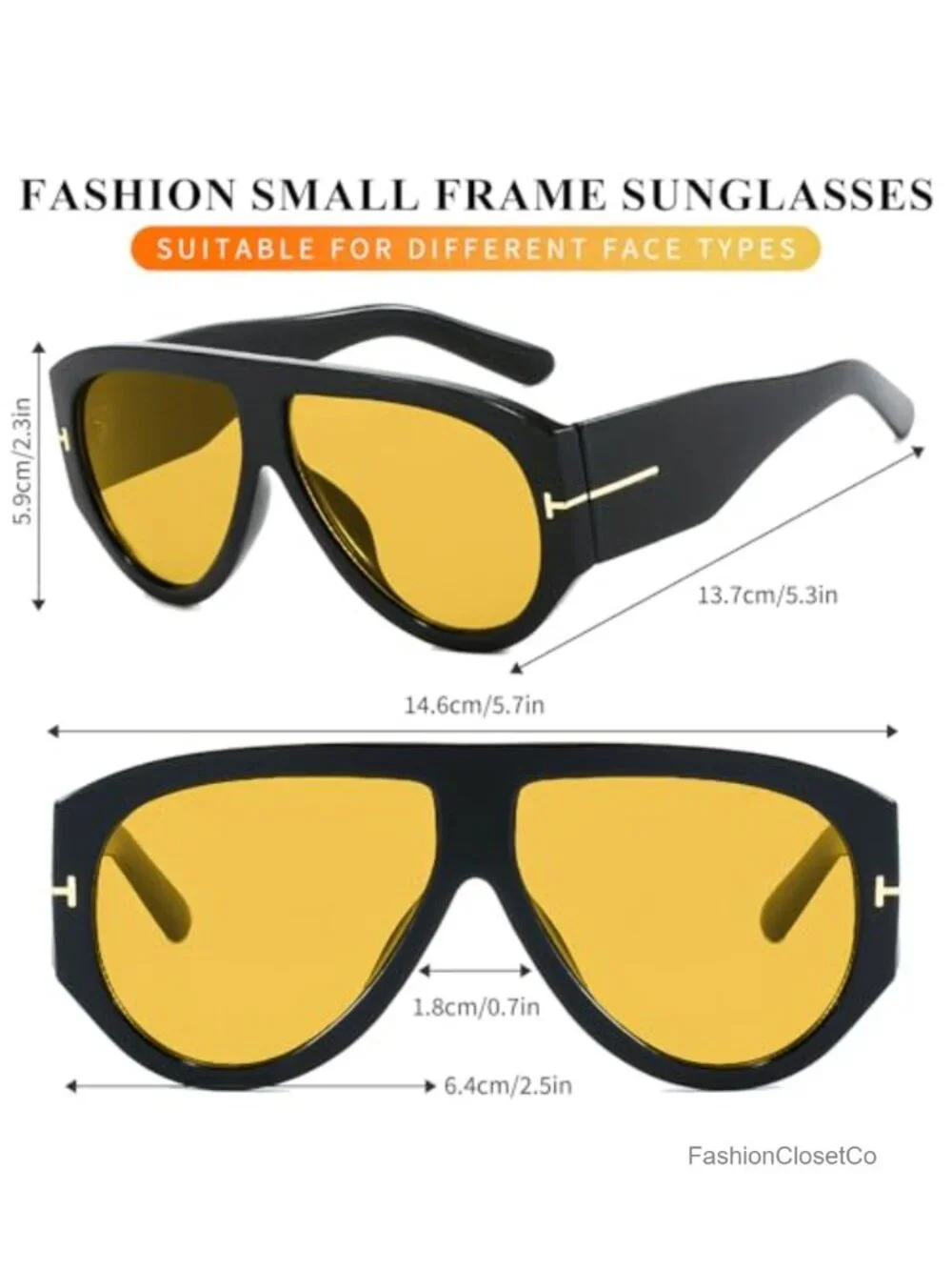 3 Pack Oversized Aviator Sunglasses UV400 Plastic Frame